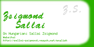 zsigmond sallai business card